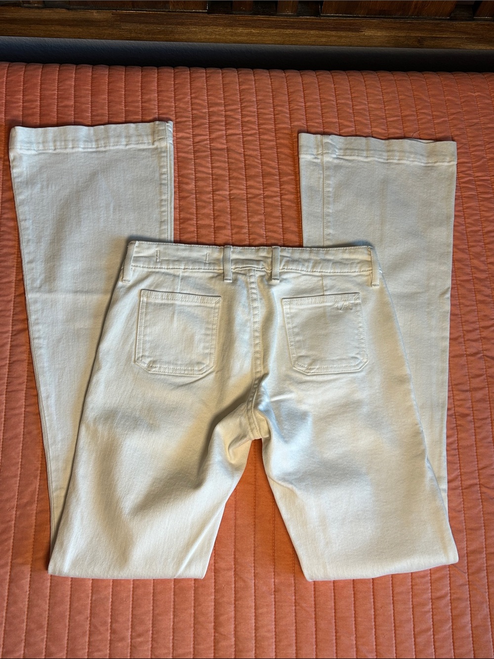 Y2K Vintage Revolution Sample Jeans Ropa Siete Leguas white hipster boot sz 26 - Picture 12 of 16